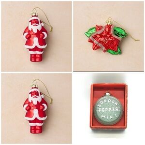 Set of 4  Christmas tree ornaments from John Derian